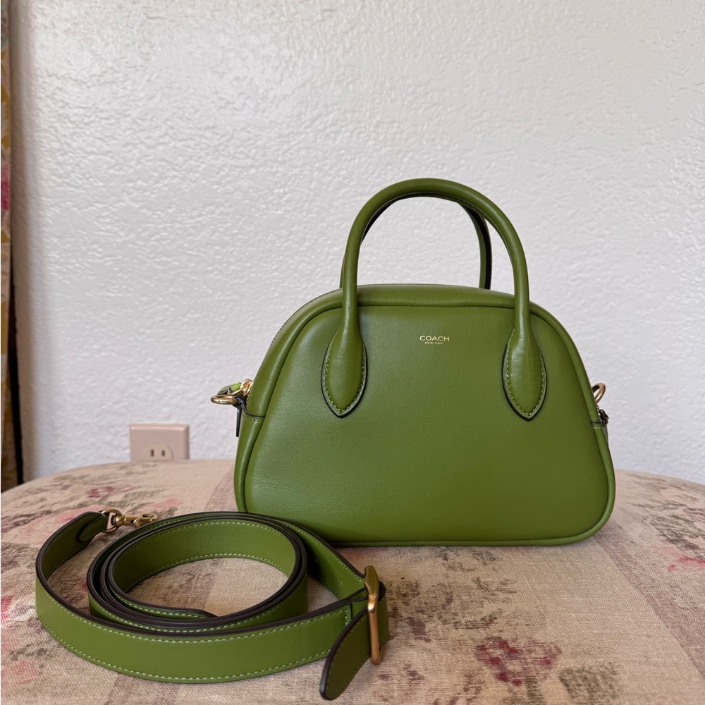 Coach Borough Bowling Bag in Dark Lime